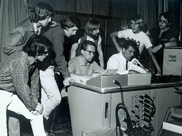 Az els� Omega-album felv�tele az MHV st�di�j�ban, 1968